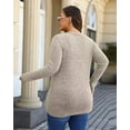 thumbnail image 6 of Sucegi Women's Plus Size Knit Cardigan, Designed Specifically for Autumn & Winter—Vintage-Style Fall Outerwear, Stretchy with Practical Pockets., 6 of 7