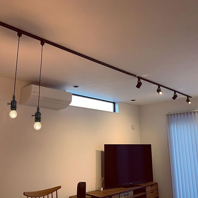 KAYYELAMP Set Three 0.98Feet Corded Track Lighting E26 Black Mini Base with Switch J-Type Track Pendant Light Retro Design for Kitchen Loft Dining Room Store(No Bulb, Track)