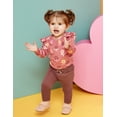 thumbnail image 2 of Garanimals Baby Girl Long Sleeve Print Rib Bodysuit, Sizes 0-24 Months, 2 of 3