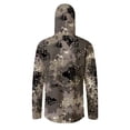 thumbnail image 6 of Havenx Men's Sun Protection Fishing Shirts Camo Long Sleeve Hoodie with Mask Hooded Uv Upf 50+ Rash Guard Sun Protection Cooling Lightweight Outdoor Hiking Swim Clothing,Dark Gray M, 6 of 6