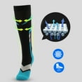 thumbnail image 4 of ZACPNCV Compression Socks for Women and Men Circulation Athletic Running Nursing Black L, 4 of 5