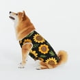 thumbnail image 4 of LNWH Happy Fall Sunflower Botanical Pattern Dog Clothes, Breathable Warm Cotton Pet Clothes 4X-Large, 4 of 8