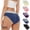 Navy, variant on PUMISAS Incontinence High Waist Briefs For Women Solid Color Underpants Oversized Multipack Underpants Panty Stretch Panties Proof Menstrual Pants