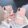 thumbnail image 3 of Cartoon Phone Case for For Apple iphone X XS Max XR 10 Girls Anti-drop Cinnamoroll Kuromi Hello Kitty Silicone Siling Back Cover tzw, 3 of 7