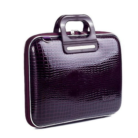 Bombata Bag SORRENTO Cocco Briefcase for 13 Inch Laptop by Fabio Guidoni - Violet -