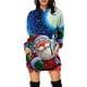 thumbnail image 3 of Otoño nueva ropa europea y americana vestido sudadera de manga larga falda con capucha con estampado de alces de Navidad, 3 of 5