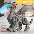 thumbnail image 1 of 2023 New Large-Sized Gray Thunder Battle Dragon: Interactive Electric Dinosaur Toy with Water Spray, Walking Function & Cool Lighting – Educational, Safe & Portable Playmate for Kids 4-6 Years Old, 1 of 6