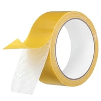 Double Sided Tape 1.6 Inch x 33 Ft Removable Double Stick Tape for Home, Yellow