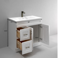 thumbnail image 6 of White Shaker Bathroom Vanity Sink Base with Drawers 36" Ready-to-Assemble Cabinet, 6 of 7