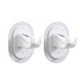 thumbnail image 1 of 2 uds ganchos adhesivos abrazadera de suspensión pegajosa fácil para baño de cocina (blanco), 1 of 5