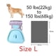 thumbnail image 5 of S Recogedor de excrementos portátil para mascotas con 6 rollos de bolsas de basura para perros, gatos, inodoros para mascotas, recogida de residuos para el hogar y al aire libre, 5 of 5
