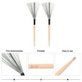 thumbnail image 4 of 1 Paire Brosse à Tambour Fil Brosse Instrument de Percussion Acier au Carbone Fil Brosse, 4 of 7