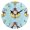 Black, variant on Cartoon Penguins in Swim Circles Round Wall Clock Silent Analog Battery Operated Gold Pointer Home Decor 9.84" Diameter