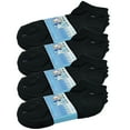 thumbnail image 4 of Glory Max Kids Baby Boys Girls Toddler Solid Ankle Socks Cotton Size 2-4 Years Black 12 Pairs, 4 of 4