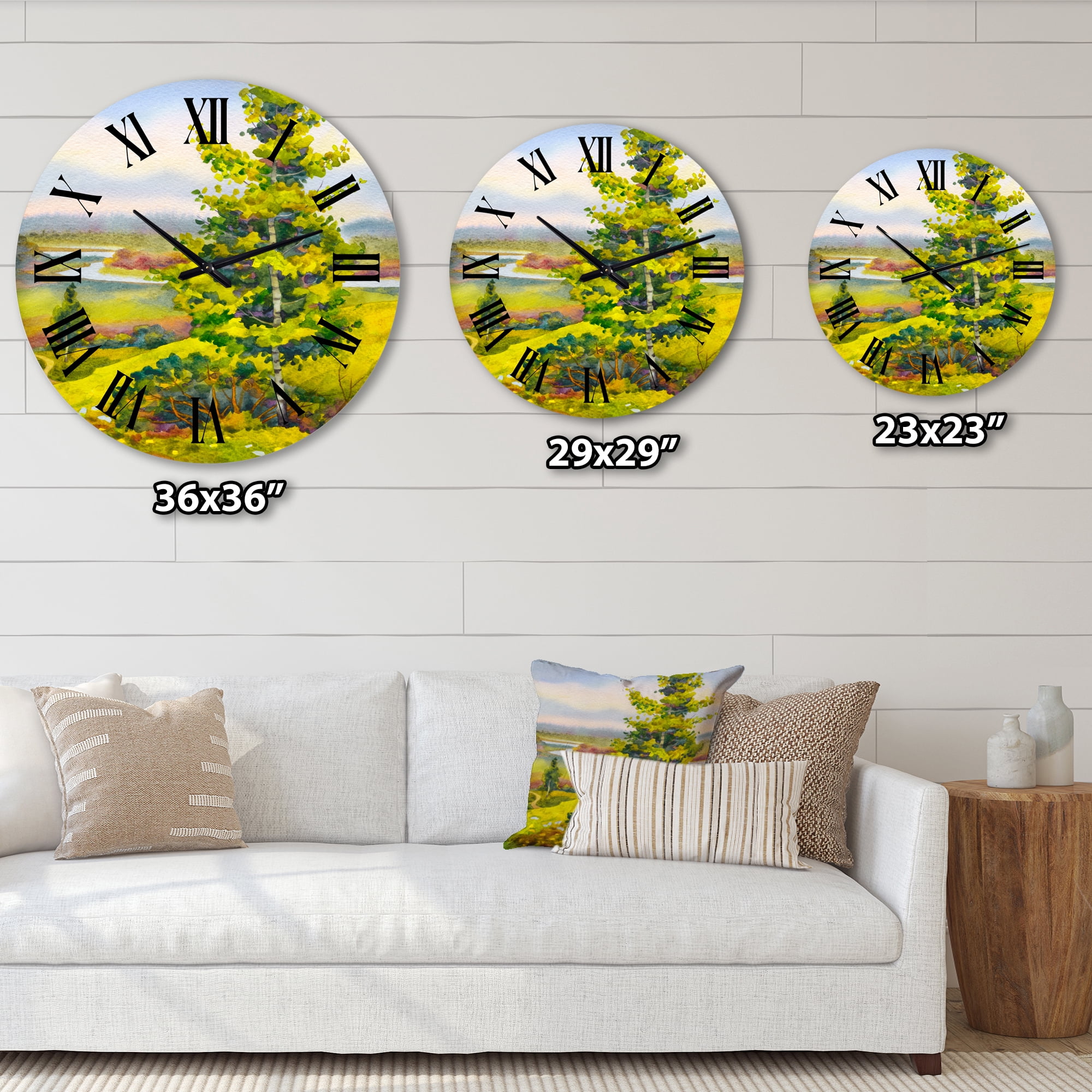 Designart 1 in Quartz Wall Clock