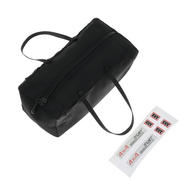 Bolsa de equipaje para coche RC, maleta de equipaje realista y resistente, accesorio decorativo, pieza de repuesto Negro