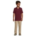 thumbnail image 2 of Wonder Nation Boys Short Sleeve Cotton Blend Polo Shirt, Sizes 4-18 & Husky, 2 of 5