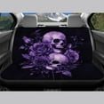 thumbnail image 4 of KUIFORTI Skull Rose Car Seat Covers Full Set 4 Pack Easy to Install Front Seat Protector Auto Seat Rear Split Bench Cover Universal Automotive Seat Cover Accessories, 4 of 7