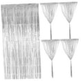 thumbnail image 4 of Raindrops Silver Plastic Fringe Curtain Backdrop for with Shiny Atmosphere 2pcs, 4 of 8