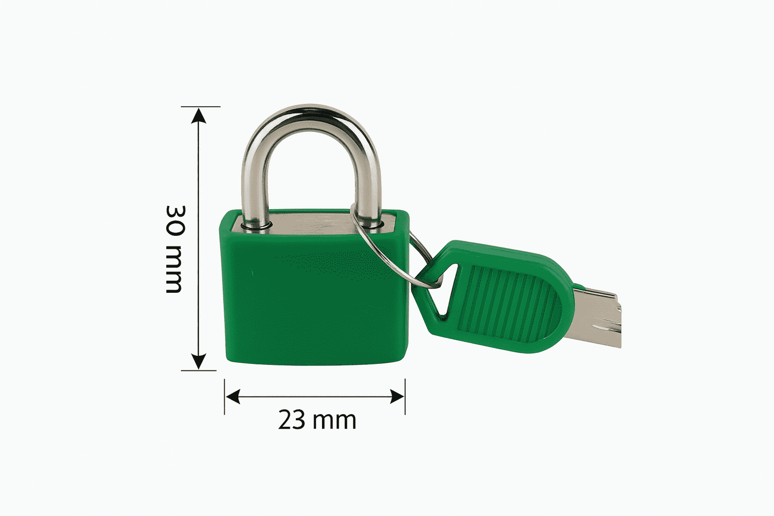 Hyper Tough Tight Spaces Mini Padlocks with Keys, 2 Pack, Green & Orange Steel Locks for Lockers & Travel
