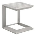 thumbnail image 1 of Pemberly Row Table d'Appoint de Patio Moderne en Aluminium, Argent Anodisé, 1 of 5