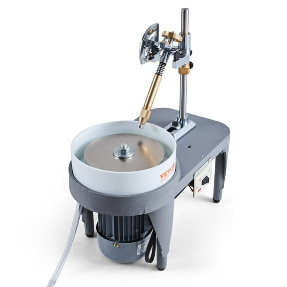STAWAY Gem Faceting Machine - 2800RPM Rock Polisher for Jewelry & Gemstone Cutting, 180W Jade Grinding & Polishing with Precision Manipulator & Triangle Abrasive