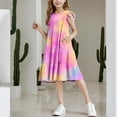 thumbnail image 6 of New Dresses Leisure Short Sleeve Casual Dresses Round Neck Knee Length Dress With Pocket Breathable Dresses, 6 of 8