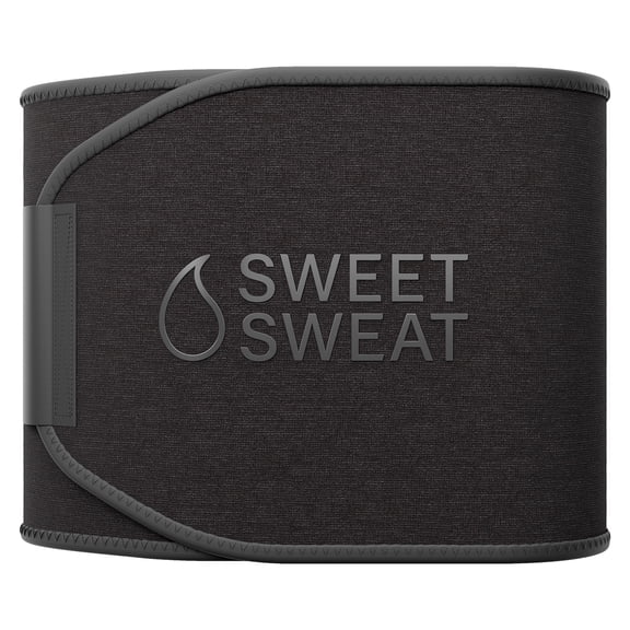 Sweet Sweat Waist Trimmer, by Sports Research - Matte Black - M