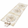 thumbnail image 2 of Sand Dollar Coastal Runner Rug 2x6 FT, Non Slip Hallway Rugs, Summer Beach Beige Ocean Washable Soft Floor Carpet Non-Shedding Throw Runner Carpet Long Rug for Entryway Kitchen Bedside Sliding Door, 2 of 8