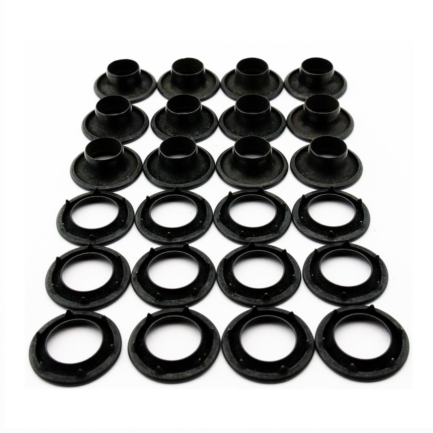Osborne 25 Sets Black Grommets & Plain Washers #B1-5 C.S 5/8 Hole