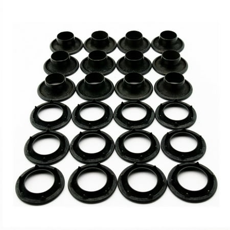 

C.S. Osborne 12 Sets Dull Black Grommets & Spur Washers #B2-2 (7/16 Hole)