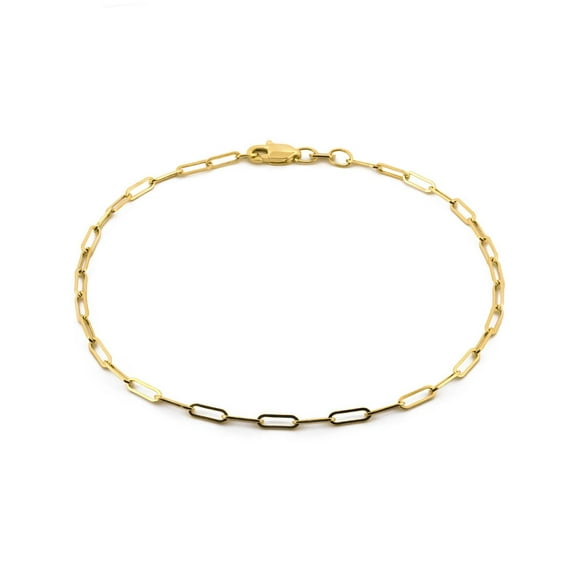 Pulsera Clip Casa del Anillo 2 mm ORO Solido 14K