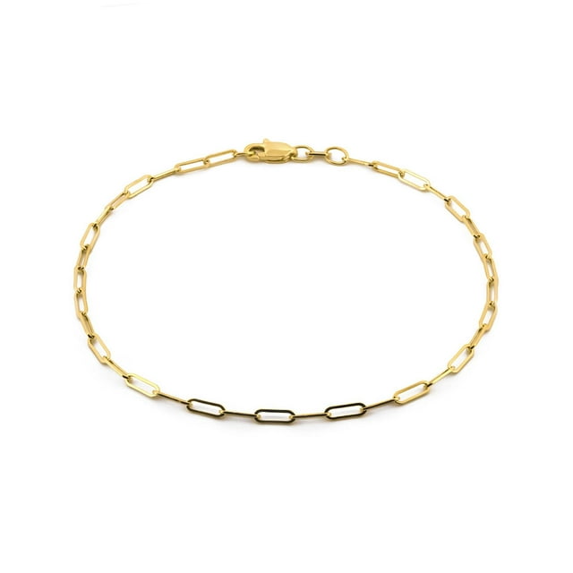 Pulsera Clip Casa del Anillo 2 mm ORO Solido 14K