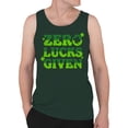 thumbnail image 2 of Zero Lucks Given Funny St. Patricks Day Shamrock Design Men's Tank Top, 2 of 3