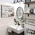 thumbnail image 2 of Farmhouse Bathroom Decor Wall Art Rustic Flower and Butterfly Bathrooms Pictures Canvas Print Bathrooms Wall Decor Country Bathroom Wall Art Framed Ready To Hang 16"x20", 2 of 9