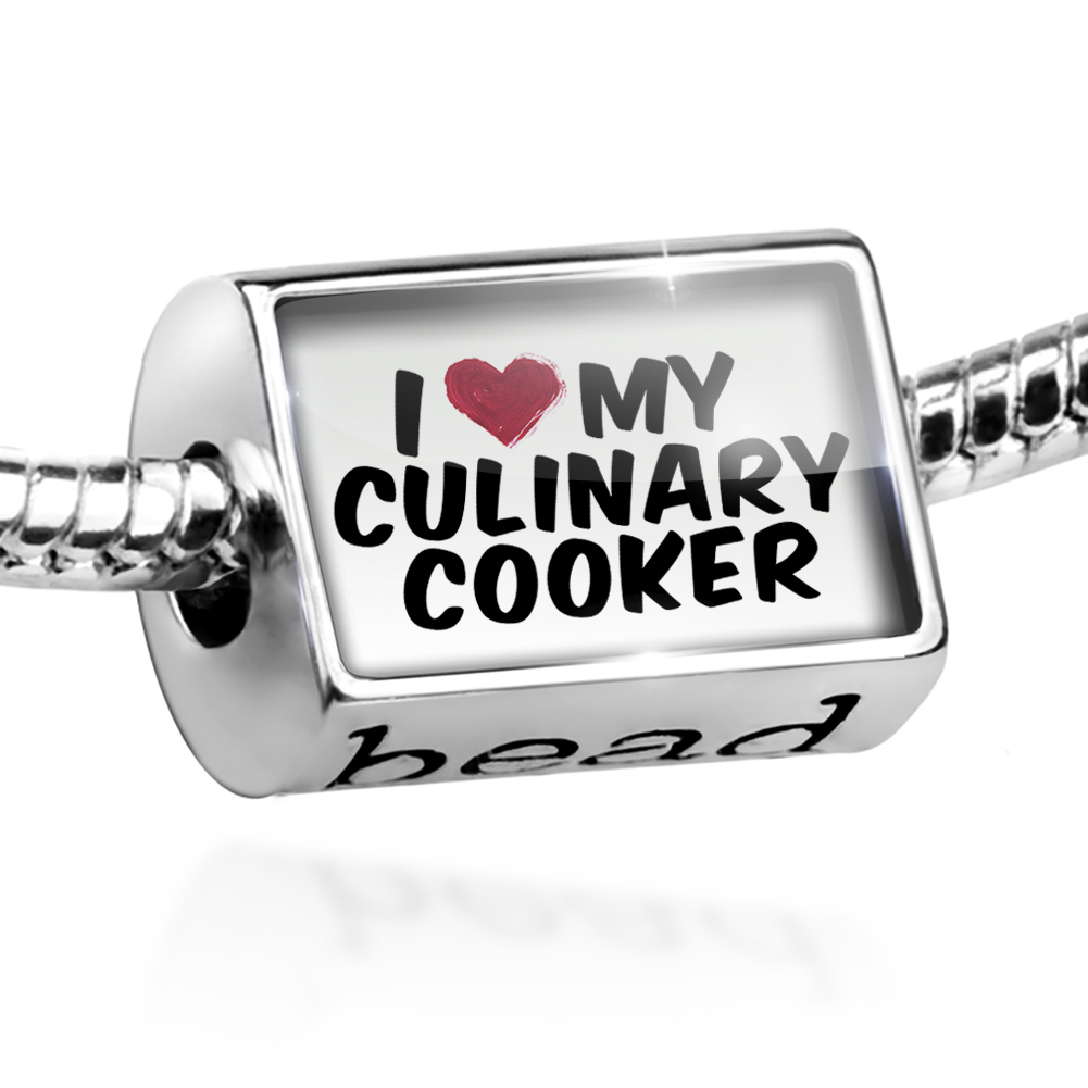 Bead I heart love my Culinary Cooker Charm Fits All European Bracelets