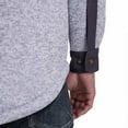 thumbnail image 4 of Avalanche Men's Zipper Pocket Faux Fur Lined Fleece Shirt Jacket, Grey Combo, Size XL, 4 of 7
