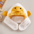 thumbnail image 7 of hirigin Kids Winter Hat with Scarf Toddler Girls Boys Cartoon Duck Warm Ear Protection Plush Children's Hat and Scarf, 7 of 7