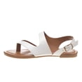 thumbnail image 2 of Petalia Girls Buckle Closure Open Toe Kids Sandals, White, 12, 2 of 5