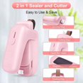 thumbnail image 3 of Mini Bag Sealing Machine,Heat Sealing Machine And Cutting Machine, Portable Bag Resealing Machine, Food Protector, Used To Seal Plastic Bags To Store Snacks (Without Batteries), 3 of 5
