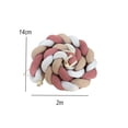 thumbnail image 2 of Protector De Cuna 2 Mts Rosa, Beige, blanco Bebé Trenza Liso Multicolor, 2 of 4