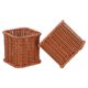 thumbnail image 4 of Organizador de cubiertos de cocina de imitación de ratán, 2 unidades, cesta para cubiertos, cucharas y tenedores, soporte para vajilla de encimera, caja de almacenamiento de cubiertos., 4 of 5