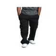 thumbnail image 1 of Pantalon de Jogging pour Hommes en Molleton Épais avec Poches Cargo, 1 of 6