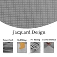 thumbnail image 4 of Unique Bargains 1-Piece Jacquard Solid Stretch Armchair Slipcover, Gray, 4 of 7