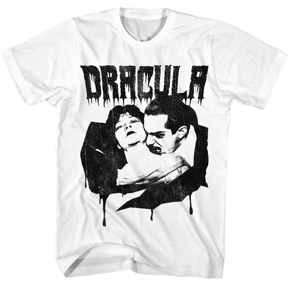 Bela Legosi Dracula BITE Horror Movie T-shirt, Small White