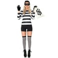 thumbnail image 4 of Joyfy Adult Women Robber Costume, Bank Robber Costume Woman for Halloween Costume, 4 of 7
