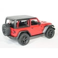 thumbnail image 6 of KiNSMART 2018 Jeep Wrangler Rudicon Hard Top Red 5" 1:34 Scale Die Cast Metal Model Toy w/ Pullback Action, 6 of 8