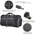 thumbnail image 2 of Bolsa de Viaje y Deporte de Lona Plegable Mochila Unisex, Gym Duffle Bag con un Bolsillo Separado para el Calzado para Mujeres y Hombres, 2 of 4