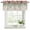 Light Beige Light Green Coral Pink, variant on Watercolor Roses Curtain Valances for Windows, Kitchen Valance Window Treatments Panel 2 Pack, Spring Flowers Leaves Butterflies Beige Rod Pocket Short Curtains for Bathroom Bedroom 54 x 18 Inch