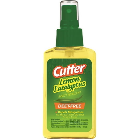 Cutter Lemon Eucalyptus Insect Repellent, Pump Spray, 4-fl (Best Wasp Repellent Spray)